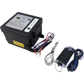 Complete Trailer Breakaway Kit Side Load with LED Charge Indicator 12V5AH Battery Emergency Trailer Brake Switch