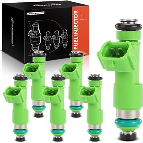 A-Premium 6 Pcs 12 Holes Fuel Injectors Compatible with Nissan Altima 2007-2018, Murano 2009-2020, Quest 2011-2017 350Z & Infiniti Q70 2017, EX35, FX35, G35, 3.5L Replace# 16600JK20A