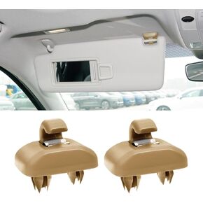 2PCS Car Sun Visor Clip, Car Visor Holder Hook, Car Interior Suncreen Holder Hook Replacement #8U0857562A 8E0857562, Car Visor Accessories Fit for Audi Q5 Q3 A1 A3 A4 A5 S3 S4 S5 TT (Black)
