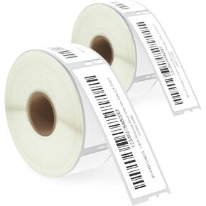 BETCKEY - Compatible Address Labels Repaclement for DYMO 30252 (1-1/8" x 3-1/2") - Use with DYMO 450, 4XL & Zebra Desktop Printers [2 Rolls/700 Labels]