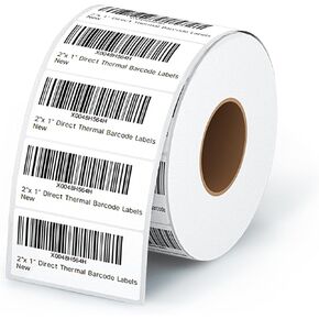 iDPRT 2"X1" Direct Thermal Label for UPC Barcode Postage Address, 800pc Barcode Labels, Compatile with SP460BT Label Printer