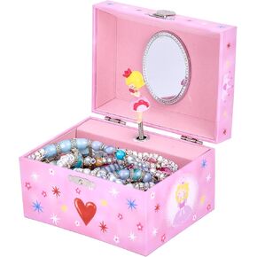 Jewelkeeper Girl's Musical Jewelry Storage Box with Spinning Owls, Woodland Design, Twinkle Twinkle Little Star Tune