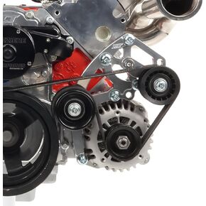 LS Low Mount Alternator Bracket for Electric Water Pump w/ Manual Tensioner - Truck