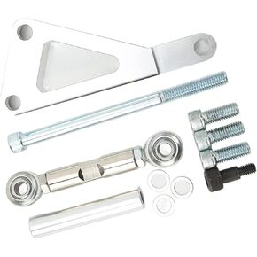 Alternator Bracket Kit, Metal Aluminum Alternator Bracket Kit Wear Resistant Bracket Replacement for Chevy SBC 350 Small Block Engine