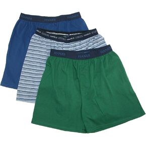 Hanes Boys 3 Pack Ultimate Comfort Flex Solid Knit Boxer