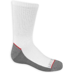 Fruit of the Loom Boys' 10-Pair Half Cushion Crew Socks