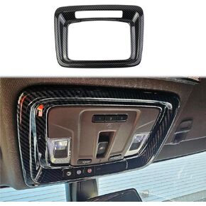 Carbon Fiber Interior Roof Reading Light Lamp Cover Trim Accessories for 2019-2023 Chevy Silverado 1500/GMC Sierra 1500 for 2020-2024 Sierra/Silverado 2500 3500 HD