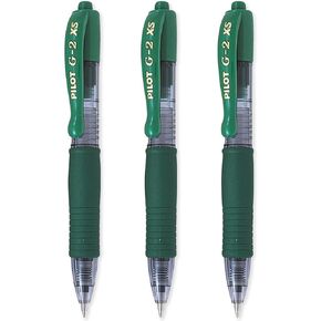 Pilot G2-XS7 Pixie - Mini Rollerball Pens - 0.7mm Nib 0.4mm Line Width - Green Ink (3)