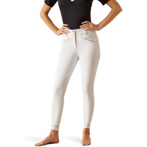 Ariat Women's Tri Factor Grace Knee Patch Breech, White, 28 Long