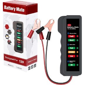 جهاز فحص بطارية السيارة، جهاز فحص حالة البطارية، جهاز اختبار بطارية السيارات 12 فولت واختبار المولد، جهاز اختبار المولد الرقمي للسيارات مع مؤشر LED، مؤشر اختبار حمل السيارات للسيارة والشاحنات وسيارات الدفع الرباعي in Kuwait