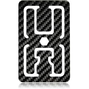 Carbon Fiber Flat Wallet with Money Clip – 2D Invisible Money Clip Front Pocket Wallet – Carbon Fiber Credit Card Holder for Men