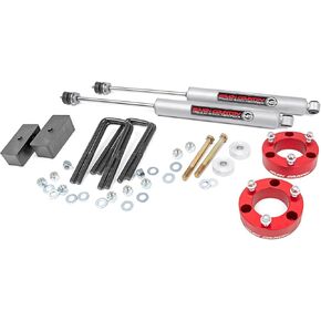 Rough Country 3" Lift Kit w/N3 Shocks for 2005-2023 Toyota Tacoma - 74530RED