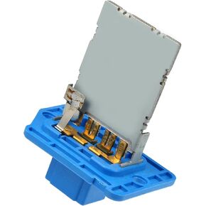 Motoforti HVAC Blower Motor Resistor Replacement, for Hyundai Accent 2011, Metal Plastic, Blue Silver Tone