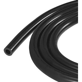 MECCANIXITY Vacuum Silicone Tubing Hose 5/16" ID 1/8" Wall Thick 10ft Black High Temperature for Engine