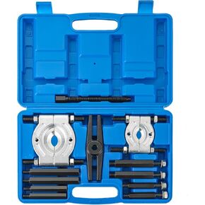 Bearing Puller Set, 5 Ton Capacity Bearing Separator, Pinion Wheel Bearing Removal Kit with 2" and 3" Jaws, Wheel Hub Axle Puller Set, 12PCS Bearing Separator Puller with Case