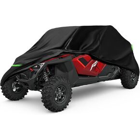 Waterproof UTV Cover Replace for Polaris RZR Accessories Outdoor Cover Dustproof with Heat Dissipation Vents & Windproof Buckles for Rain Snow Dust Protection(XP 4/Turbo S 4/S4 900/Pro R)