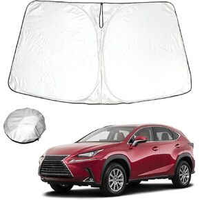 Foldable Windshield Sun Shade Compatible with Lexus RX 2024 2023 2022 2021 2020 2019 2018 2017 2016,Front Window Lexus RX Sunshade Sun Visor Cover Blocks UV Rays Keep Your Car Cooler in Kuwait