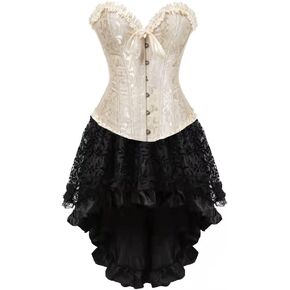 Steampunk Corset Skirt Party Showgirl Corsets Bustiers for Women
