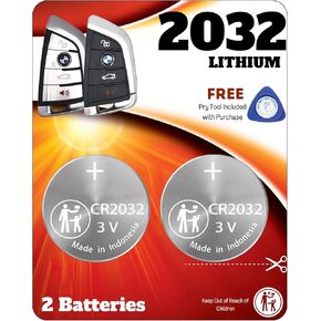 Key Fob Battery for BMW CR2032 (2 Pack) OEM Remote Replacement for BMW Key X3 X5 X7 3-Series 5-Series 7-Series (PRX-BMW-4B4) Check Fitment Guide