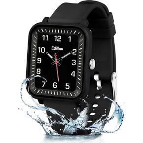 Edillas Kids Watch Analog for Girls Boys, 50M Waterproof Children Quartz Watch for Kids, Students with Soft Silicone Strap, Easy to Read Learn time Watch Presents