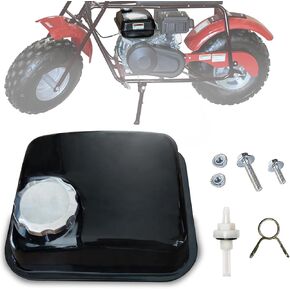 CT200U Gas Fuel Tank Compatible for Coleman CT200U CT200-EX BT200X Baja Mini Bike MB165 MB210 Go Kart GX160 GX200 Metal Gas Storage