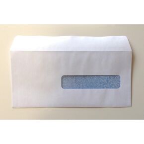 HCFA Self-Seal Window Envelopes for Claim Forms (No. 10-1/2) 4-1/2" x 9-1/2", White with Inside Security Tint - 250 ENVELOPES