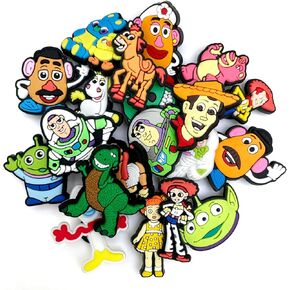 20 35Pcs Shoe Decoration Charms for Sandals Decoration Cartoon Charms for Kids Teens Party Gifts