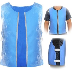 Cooling Vest for Men Women - Evaporative Ice Cold Vest for MS Body Cool Down Cool Vest for Hot Weather
