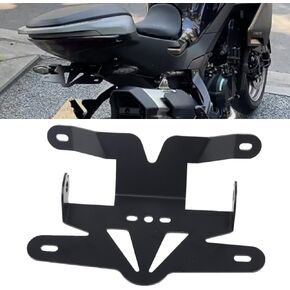 Motorcycle Rear License Plate Holder LED Light Mount Rear Tail Frame Fender Bracket For CF-MOTO 800NK NK 800 NK800, black