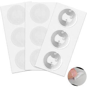 50 Pieces NFC Tags, 1 Inch Round NFC Stickers 215 Chip NFC Tags Sticker Blank Rewritable NFC Cards with Adhesive Back Compatible with Android and NFC Enabled Mobile Phones