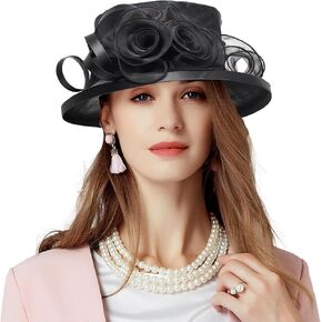 Floral Wedding Hat for Women's Tea Party Fascinators Kentucky Church Derby Hats
