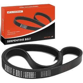 A-Premium Engine Serpentine Drive Belt Compatible with Freightliner, Honda, Kenworth, Subaru, Volvo & White/GMC Cars - Outback, Forester, Impreza, Legacy, WRX, WRX STI, ACL, T400, Century Class & More