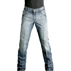 Cinch Men's Carter Relaxed Fit Jean, Medium Stone Wash, 29W x 34L