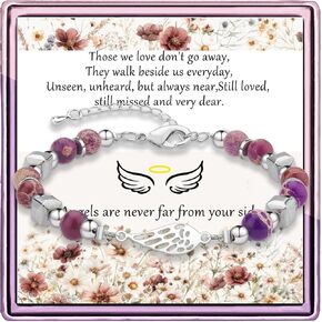 Angel Wings Bracelet Angel Wings Jewelry Bracelet Memorial Jewelry Condolences Memorial Gifts Loss of Mother Wings Bracelet Memorial Jewelry Sympathy Memorial Gifts Bracelet Gifts for Bereaved Relatives