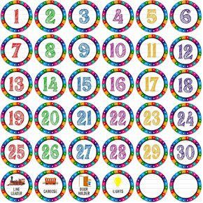Line up Spots for Classroom Floor 4" Number Stickers for Classroom 36PCS Line up Dots Floor Stickers Number Decals Line up Stickers for Classroom Back to School Kindergarten Preschool Supplies