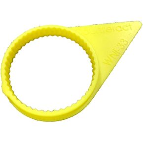 Counteract 33mm Loose Wheel Nut Indicators, 100 Pack, High Vis Yellow - Safety Tool for Preventing Loose Lug Nuts, Easy Visual Inspection, No Tools Needed, Reduce Downtime & Maintenance Costs