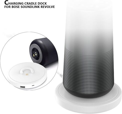 Charging Cradle Charger for Bose Soundlink Revolve, Charging Cradle Dock for Bose Soundlink Revolve/Soundlink Revolve+ (Series II) Revolve Plus Portable Speaker Charging Dock Replacement Charger Base in Kuwait