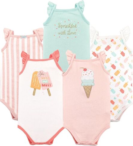 Hudson Baby Unisex Baby Cotton Sleeveless Bodysuits in Saudi Arabia
