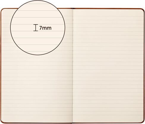 Tersus Notebook/Journal - دفاتر ملاحظات مسطرة بورق سميك ممتاز، 5.6 بوصة × 8.4 بوصة، 100 ورقة/200 صفحة، دفاتر ملاحظات ذات غلاف جلدي، حامل أقلام، جيب in Kuwait