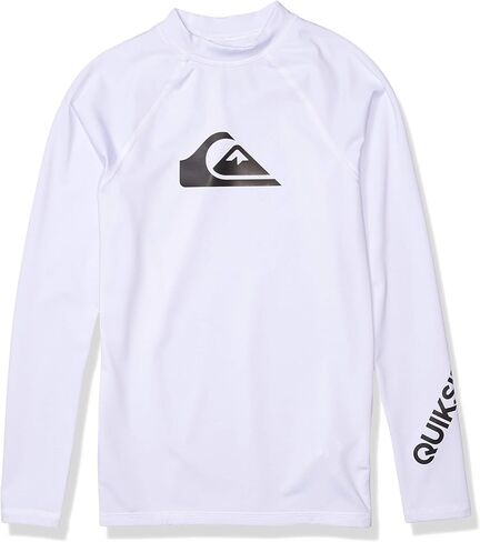 Quiksilver Boys' Youth All Time Long Sleeve Rashguard Surf Shirt 50+ UPF in Saudi Arabia