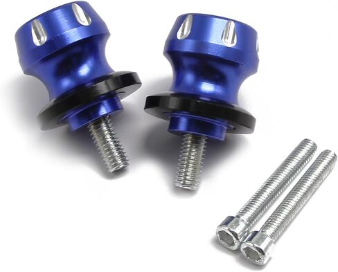 Motorcycle Swingarm Spools Slider 6MM 8MM Swing Arm Stand Screw for Y-amaha YZF R1 R3 R6 R7 R25 Kawasaki Ninja 400 650 ZX-6R ZX-10R Suzuki GSXR 600 750 (Blue) in Kuwait