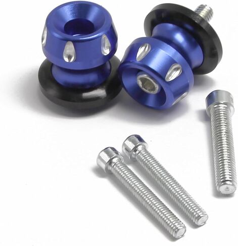 Motorcycle Swingarm Spools Slider 6MM 8MM Swing Arm Stand Screw for Y-amaha YZF R1 R3 R6 R7 R25 Kawasaki Ninja 400 650 ZX-6R ZX-10R Suzuki GSXR 600 750 (Blue) in Kuwait