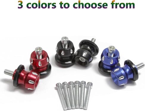 Motorcycle Swingarm Spools Slider 6MM 8MM Swing Arm Stand Screw for Y-amaha YZF R1 R3 R6 R7 R25 Kawasaki Ninja 400 650 ZX-6R ZX-10R Suzuki GSXR 600 750 (Blue) in Kuwait