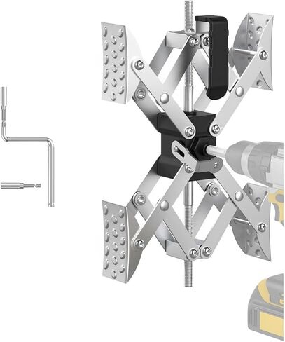 X-Shaped RV Stabilizer Wheel Chock (Allows Drilling for Adjustment) Travel Trailer Stabilizers, Anti-Motion Tire RV Accessories for Tandem Axle RV Trailer Camping - 1 Pack (Silver) in Kuwait