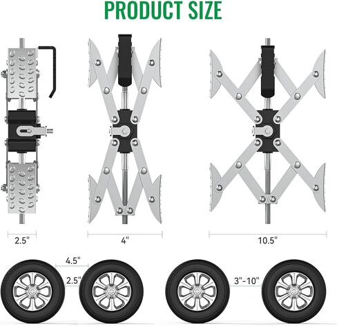 X-Shaped RV Stabilizer Wheel Chock (Allows Drilling for Adjustment) Travel Trailer Stabilizers, Anti-Motion Tire RV Accessories for Tandem Axle RV Trailer Camping - 1 Pack (Silver) in Kuwait