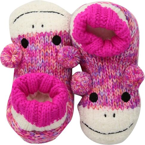Fuzzy Babba Girl's Critter Knitter Slipper Socks in Saudi Arabia