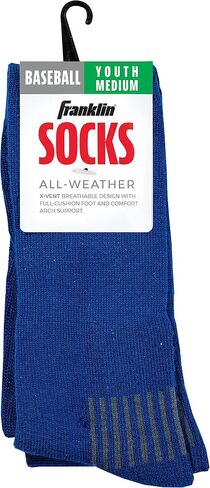 Franklin Sports Youth Baseball + Softball Socks - Baseball + Softball Knee Socks for Kids - Boys + Girls Tall Sports Socks in Saudi Arabia