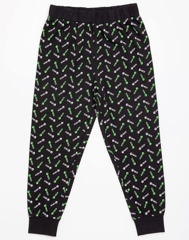 Xbox Pajamas Boys Kids أسود أخضر طويل الأكمام تي شيرت وطماق Gamer Pjs in Saudi Arabia