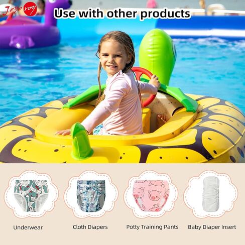 Joyo roy 6Pcs Waterproof Cloth Diaper Cover Reusable Plastic Training Pants for Toddlers Diaper Covers for Boys Leak Proof Rubber Underwear for Potty Training Plastic Underwear for Toddlers 5T in Saudi Arabia
