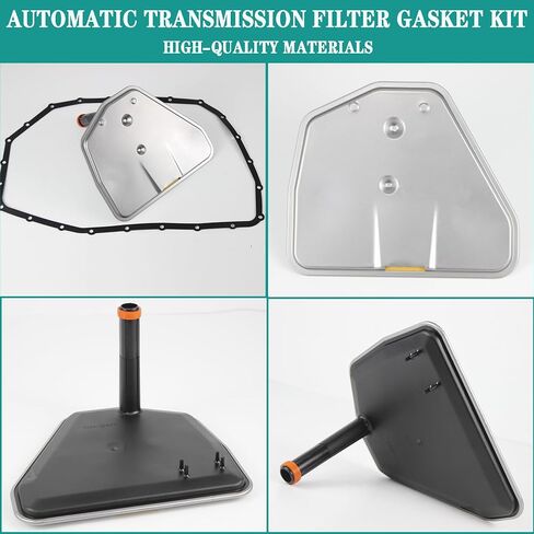 Automatic Transmission Filters Kit Compatible with 2004-2011 Audi A4 A6 A8 RS4 S4 2004-2006 VW Phaeton 1.8L 2.0L 3.0L 3.2L 3.6L 4.2L 5.0L 6.0L Replaces 09L325429 in Saudi Arabia